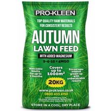 ProKleen Autumn Lawn Feed Grass Greening Fertiliser Granules 20KG