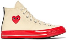 Converse Comme des Garçons Play x Chuck 70 High Pristine Red A01794C Men Size