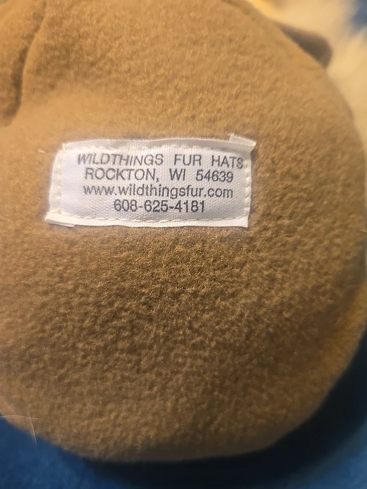 Sombrero de piel Dakota Coyote Mountain Man. Sin cara Foto 4 de 4
