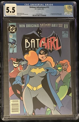 Batman Adventures 12 CGC 5.5, 1st Appearance Harley Quinn! Batgirl Poison Ivy 