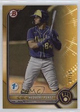 2022 Bowman 1st Edition Gold Foil 47/50 Hedbert Perez #BPPF-67 0t2
