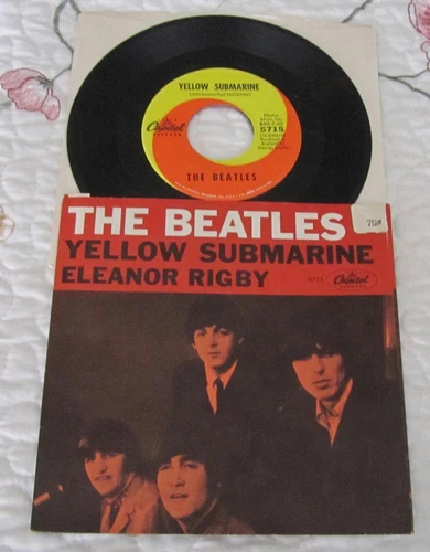 The Beatles-Yellow Submarine/Eleanor Rigby-Vinyl 45 w/Picture Sleeve