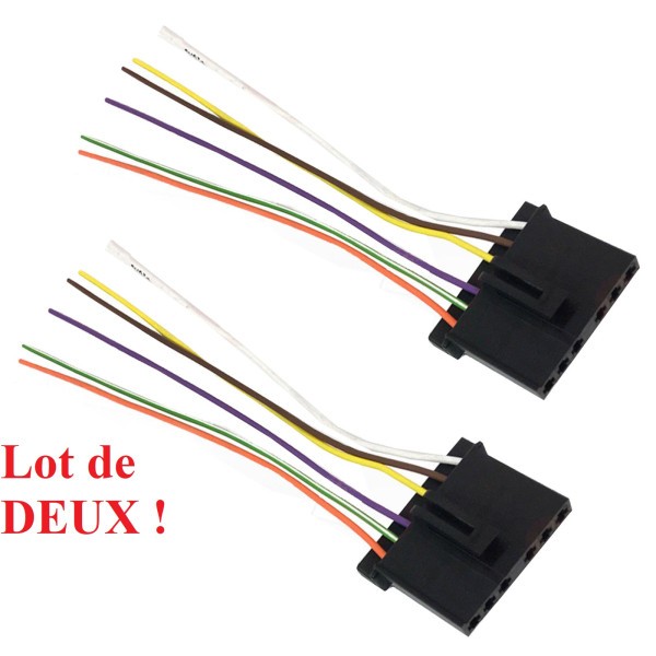 Prises électriques pour feux arrières Ford Transit 1985-2014 connecteurs d'origine à 6 broches