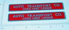 Pair Dunwell Auto Transport Semi Trailer Sticker Set DW-007