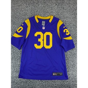 Nike NFL LA Rams Todd Gurley 30 Jersey Mens Large Blue Yellow 853108-410