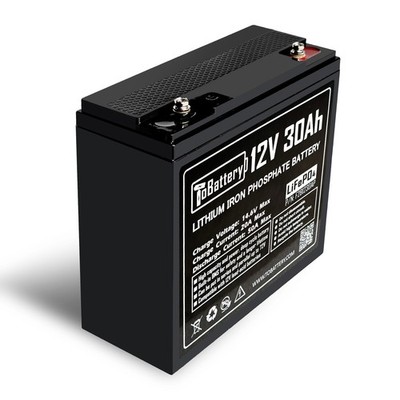 Deep Cycle 12V 30Ah LiFePO4 Battery 30A BMS Fish Finder Solar Storage