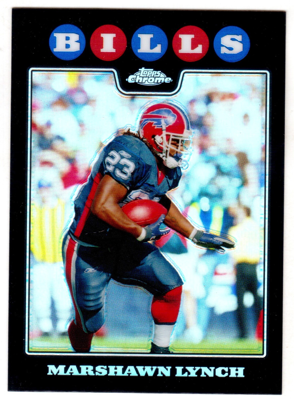 2008 TOPPS CHROME #TC48 MARSHAWN LYNCH REFRACTOR