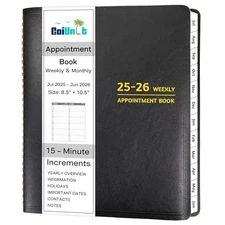 Appointment Book 2025-2026 - Appointment Planner with Weekly 2025-2026 Planner
