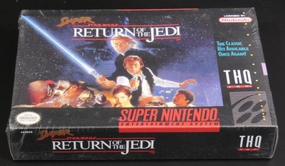SNES Super Nintendo Super Star Wars Return of the Jedi New NOS w/Shifted Hangtag