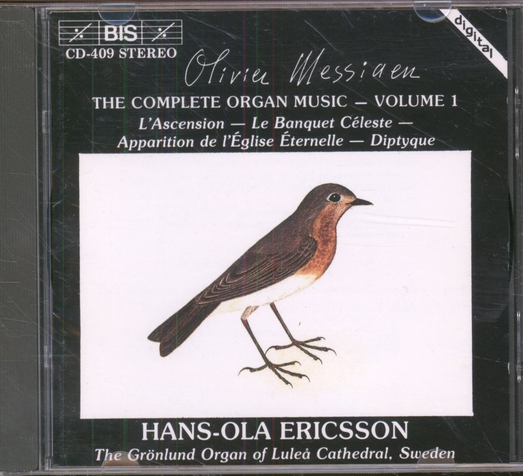 BISCD409 Hans-Ola Ericsson Messiaen - Complete Organ Music, Volume 1 CD Sweden