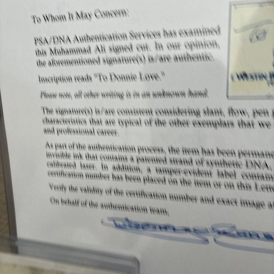 Muhammad Ali Autographed - Image 3 of 4