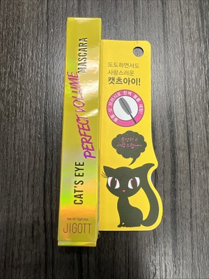 New Jigott Korean Cats Eye Perfect Volume Mascara Dark Black  Net Wt 12g