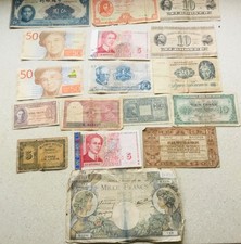 World Banknotes Sweden Denmark France Italy Ceylon India ,others