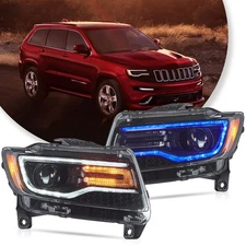 VLAND LED Projector Headlights For 2011-2013 Jeep Grand Cherokee W/Sequential