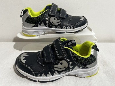 Clarks Pass Rex Sneaker UK 10,5 F Kinder Navy Dino Skelett Hakenschlaufe