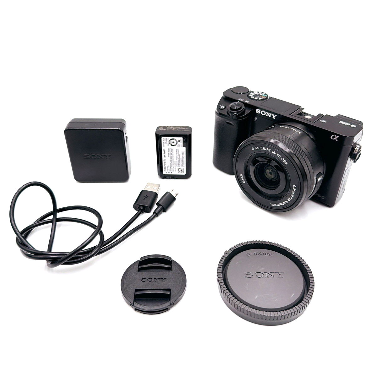 Sony Alpha α6000 E PZ 16-50mm Lens Kit SC:7826 【Mint】From Japan