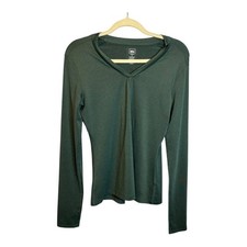REI Shirt Women's Size Small Long Sleeve Outdoor Athletic Athleisure Green