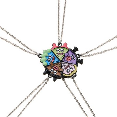 5 Pieces Best Friend Necklaces Pizza Pendant Friendship Necklaces for Women