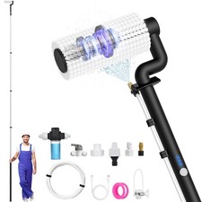 Electric Solar Panel Cleaning Kit, 20FT Solar Panel Cleaning Brush and Pole w...