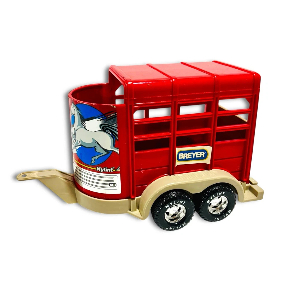 Винтажный конюшенный прицеп NYLINT 4x4. Пожалуйста, прочтите! РЕДКИЙ товар! - Изображение 4 из 4