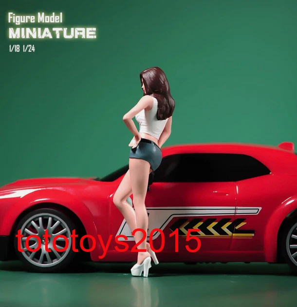 1/18 1/24 1/32 1/64 1/43 1/87 Sexy short skirt Girl Scene Miniatures Figure Doll - Image 4 of 4
