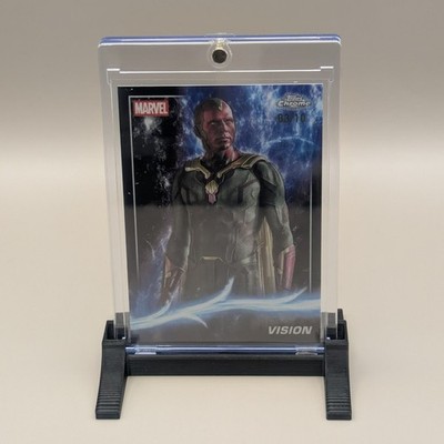 2025 Topps Chrome Studios Marvel Vision Black Geometric Parallel #03/10