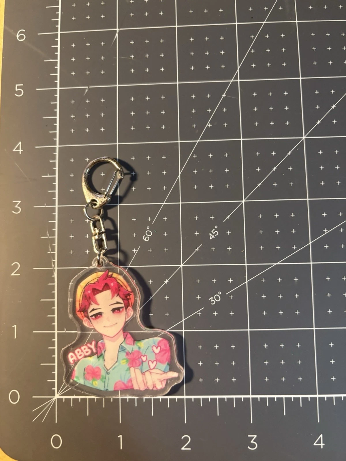 KPop Demon Hunter Saja Boys Abby Acrylic Keychain Anime