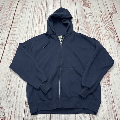 Vintage Lee Heavyweight Jacket Men's Small Blue Full Zip Authentic Apparel