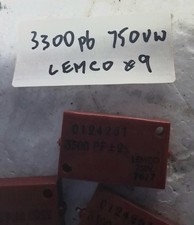 9 x 3300pf LEMCO MICA CAPACITORS VINTAGE NEW OLD STOCK CHEAP