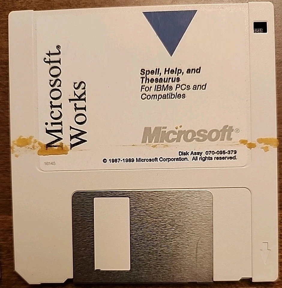 Microsoft Works 2.0 Learning Works Spell Help Thesaurus 3.5" Floppy Disks IBM  - Image 4 of 4