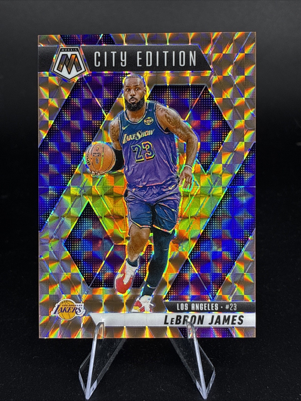 2024-25 Panini Mosaic Lebron James Bronze Prizm City Edition Lakers #06/75