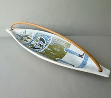 grande coupe en céramique signée Roger Capron, vers 1960, L 57 cm