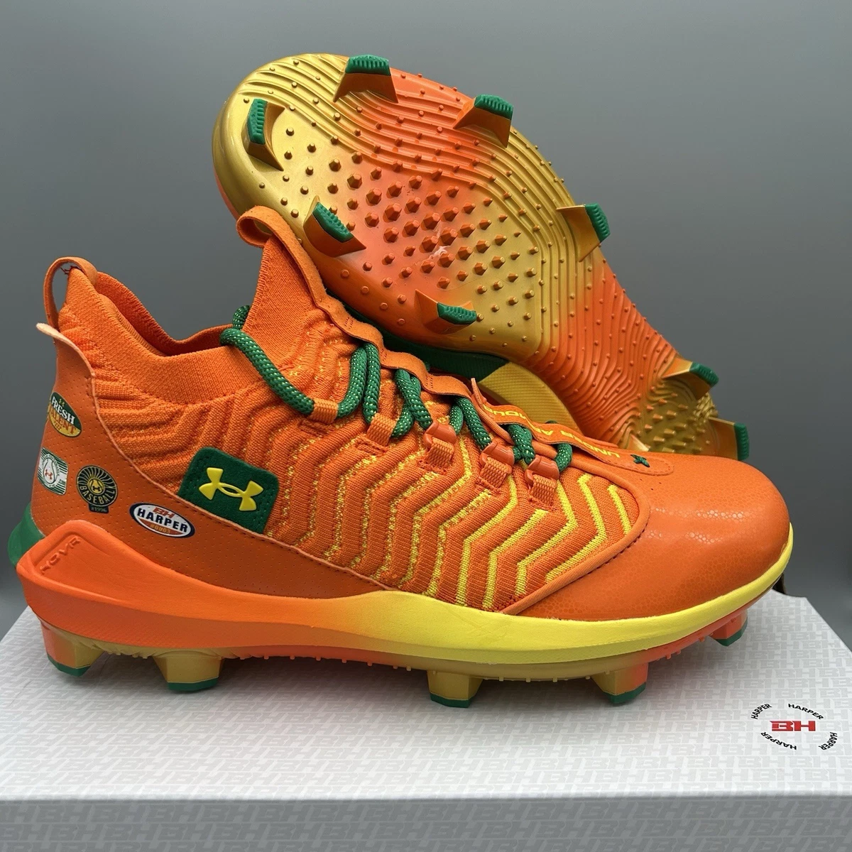 Orange 12 US Baseball & Softball Cleats for Men for sale | eBay