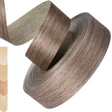 Walnut Edge Banding, 3 inch x 100ft Plywood Veneer Wood Edge Banding, Preglue...