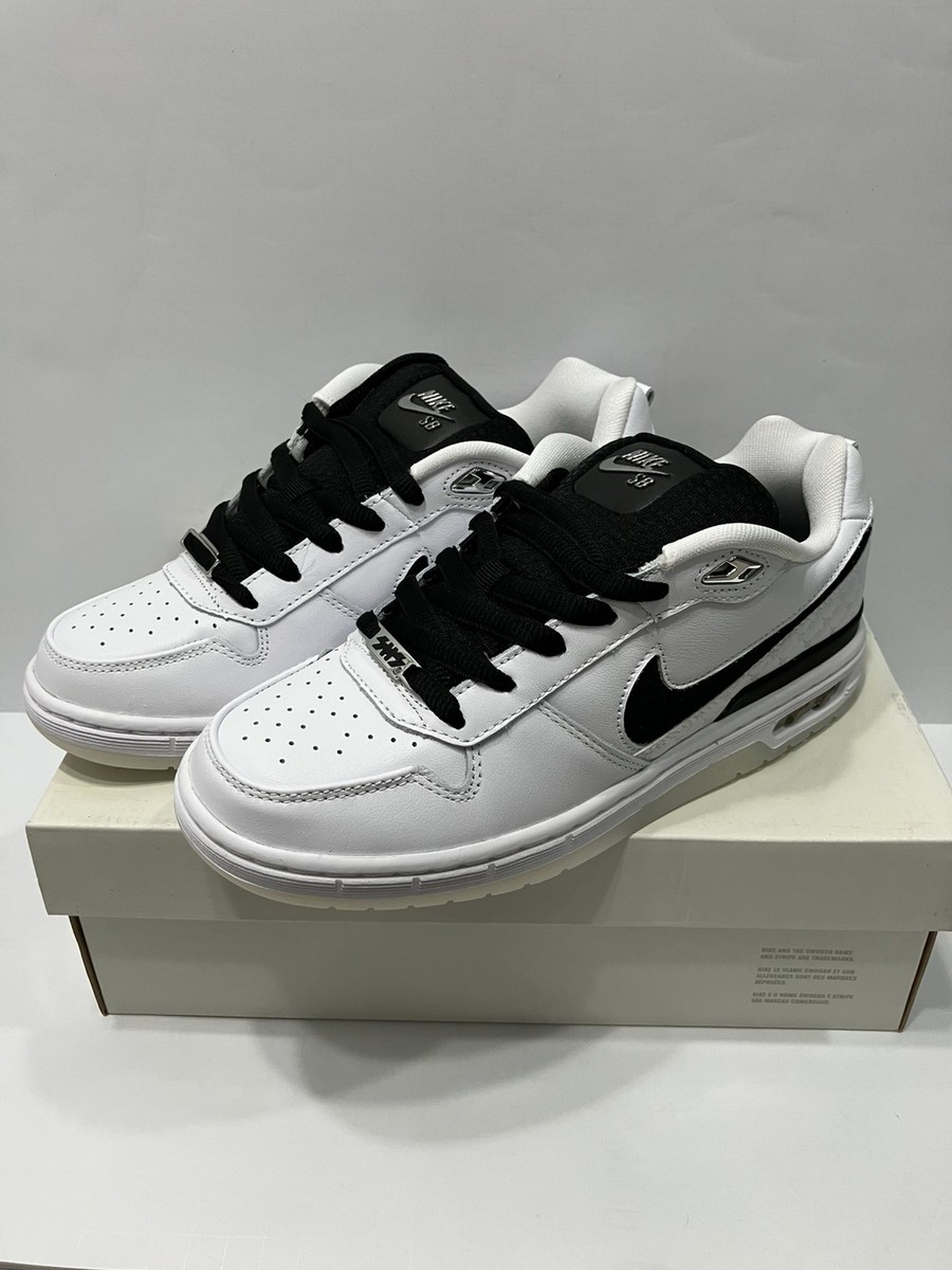 Men\'s Nike SB Zoom Air Paul Rodriguez 1 HQ6828-100 White Black Clear Sz 12 Used Zoom Air Paul Rodriguez 1  main image 2