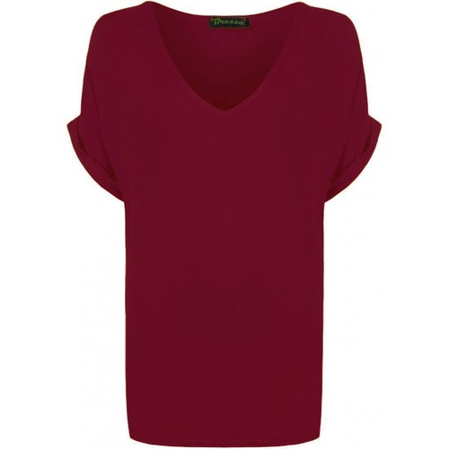 NEU DAMEN BAGGY OBERTEIL DAMEN TURN UP KURZARM LOCKERE PASSFORM OBERTEIL T-SHIRT GRÖSSE 8-26 - Bild 16 von 20