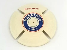 Marathon 4" Split Lap Felt Wheel, Rock Hard, 100% Wool, Jewelry Buffing, Polish