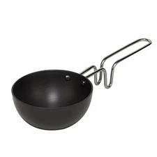 Wonderchef Hard Anodized Large Tadka Pan, 10cm, Black