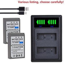 BLS-5 Battery or USB Dual Charger for BLS-50 Olympus OM-D E-M10 Mark IV Mark4