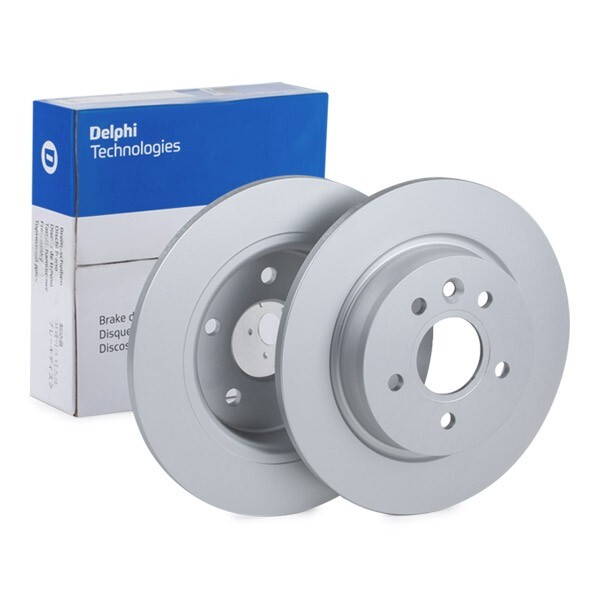 Genuine Delphi BG3897C Rear Coated Brake Disc Set 280mm for Volvo and Ford