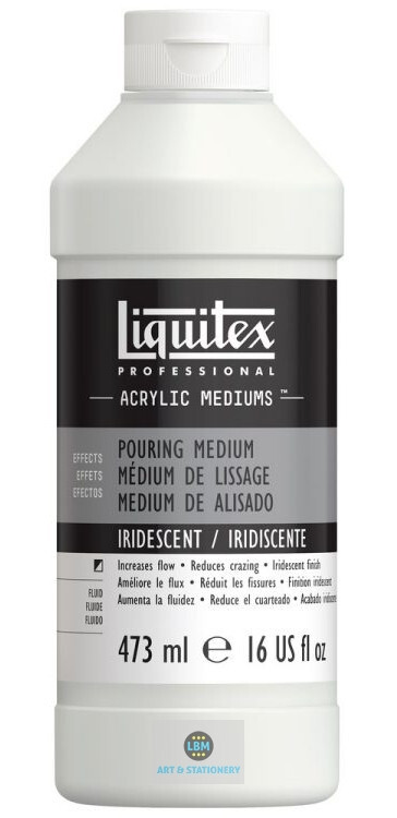 Liquitex Professional Acrylic Iridescent Pouring Medium Fluid 473ml (6016)