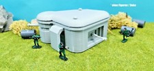 Deutscher MG Bunker Militär 3D Druck 2. Weltkrieg Diorama WW2 Modell 1:87 1:72