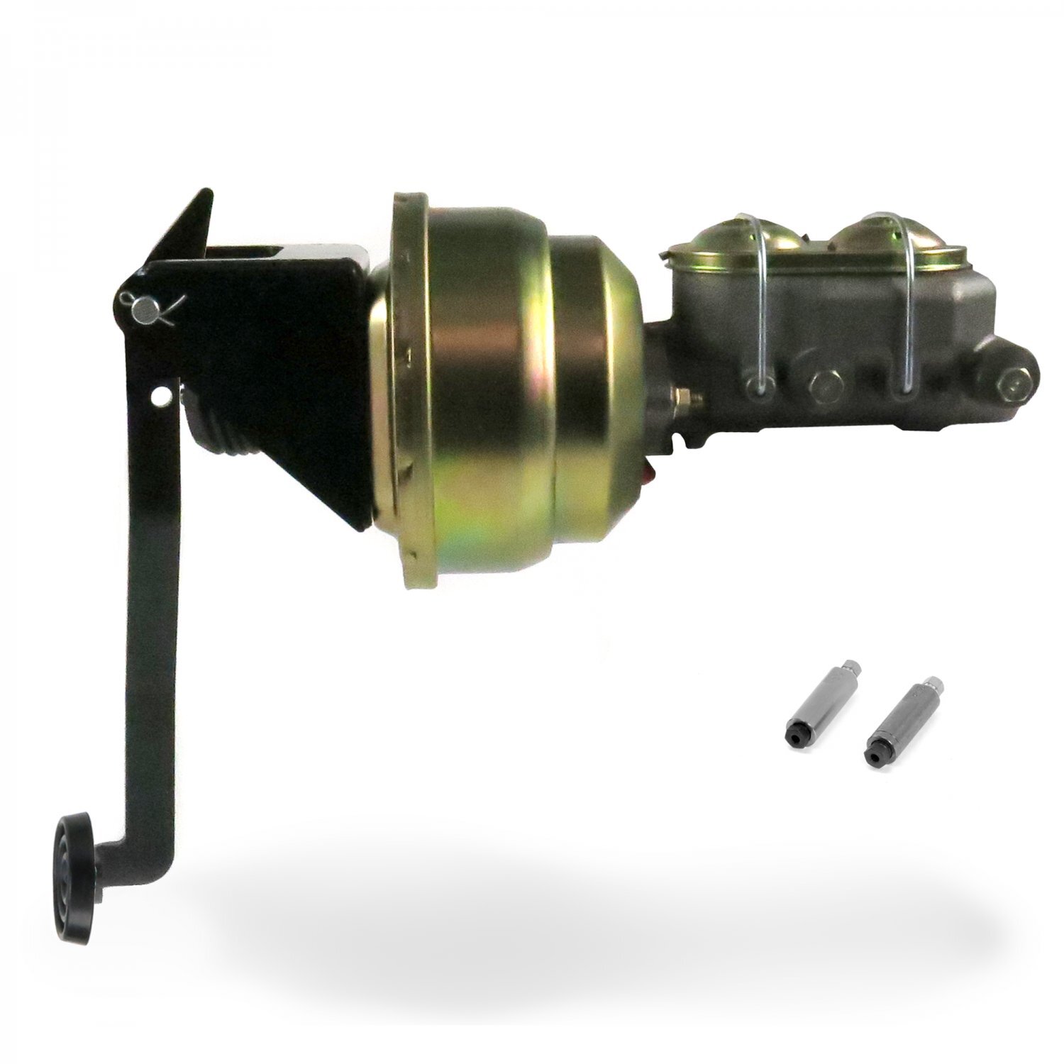 Universal 8 Dual Power Brake Pedal Kit ST Under Dash Disc/Drum 3" Rubber Pad