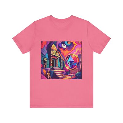 Colorful Retro Art Tee, Unisex Graphic T-Shirt, Vibrant Casual Wear, Cool Gift