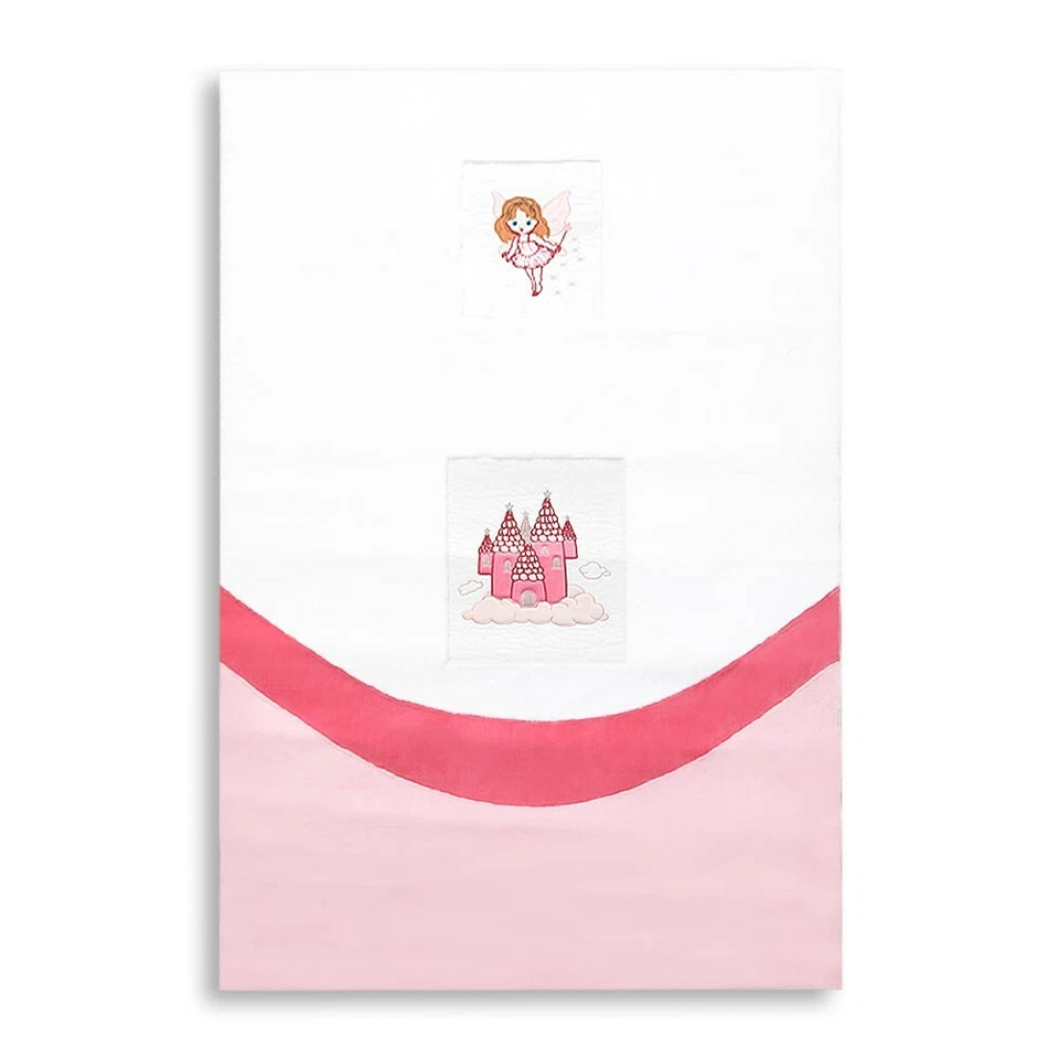 Teppich Kinderzimmer Spielteppich Wellsoft Engelfee 120 x 170cm Weiß Rosa Pink