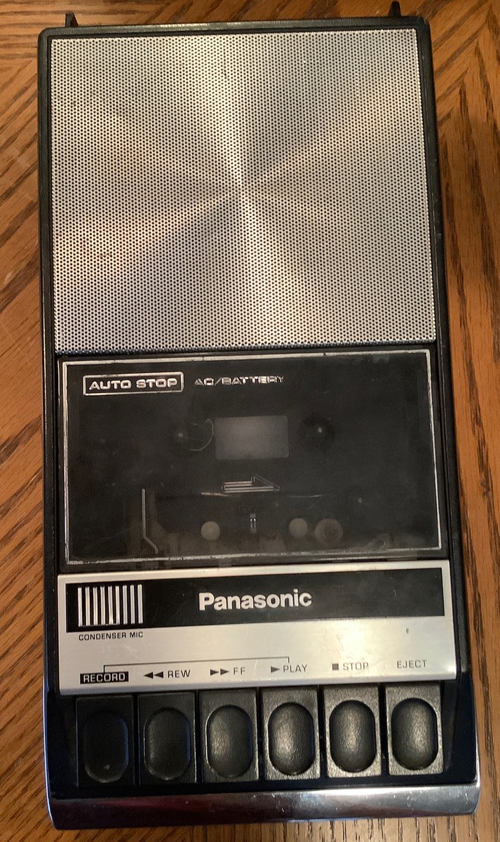 Vintage Panasonic Portable Cassette Tape Recorder RQ309DS Works
