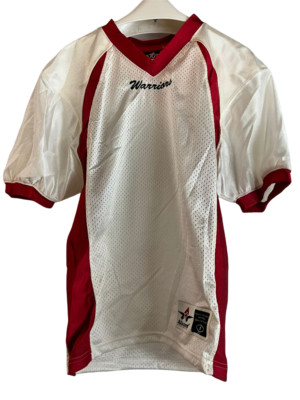Alleson Athletic Warriors YOUTH Kurzarm Trikot Weiß/Rot Größe S