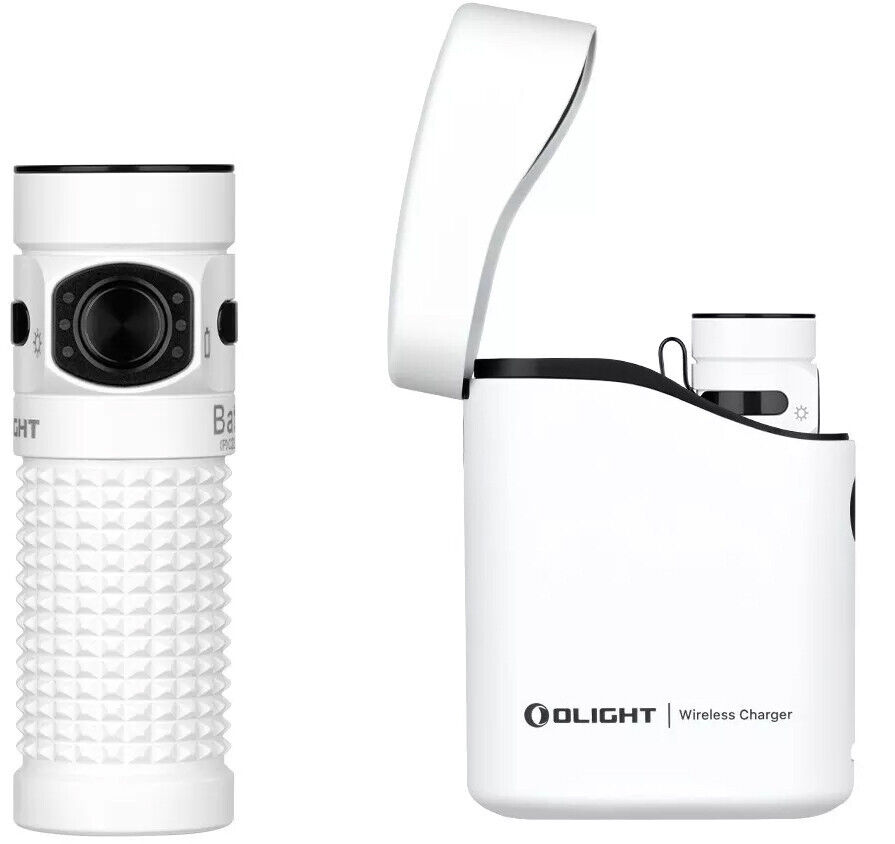 Olight Baton 4 Premium White Rechargeable Flashlight w Olight Baton 4 Premium White Rechargeable Flashlight w