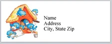 Personalized Address Labels Primitive Country Bluebirds  (bx 414)