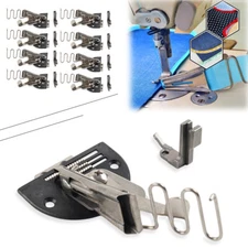 8Sizes Overlock Curve Edge Folder Bias Binder Foot For 1NEEDLE Lockstich Machine